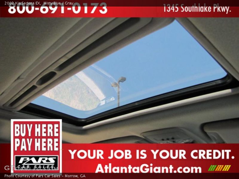 Misty Blue / Gray 2002 Kia Sedona EX