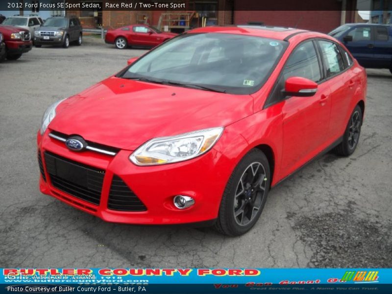 Race Red / Two-Tone Sport 2012 Ford Focus SE Sport Sedan