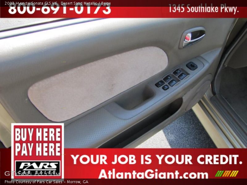 Desert Sand Metallic / Beige 2003 Hyundai Sonata GLS V6