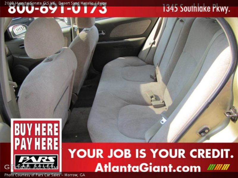 Desert Sand Metallic / Beige 2003 Hyundai Sonata GLS V6