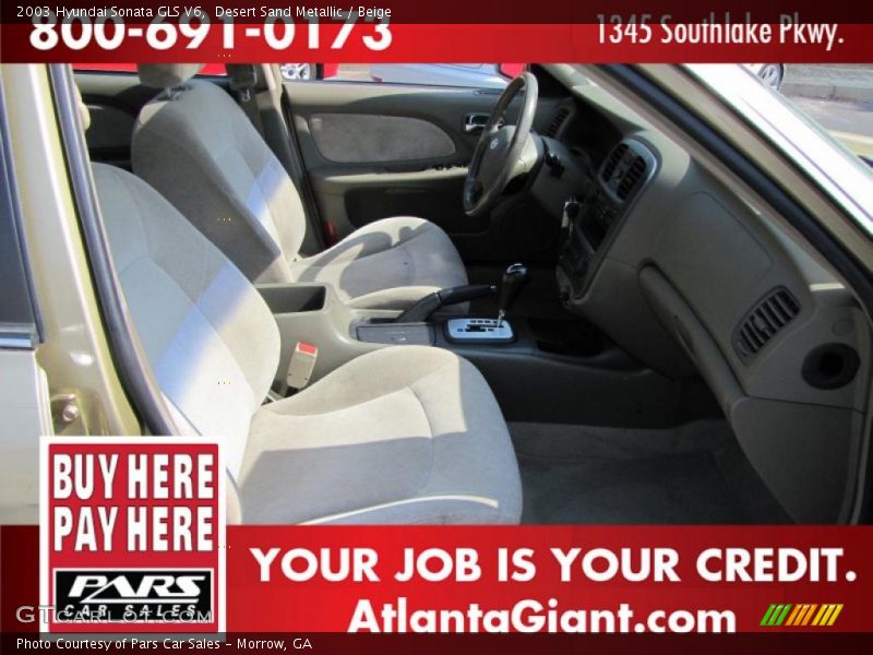 Desert Sand Metallic / Beige 2003 Hyundai Sonata GLS V6