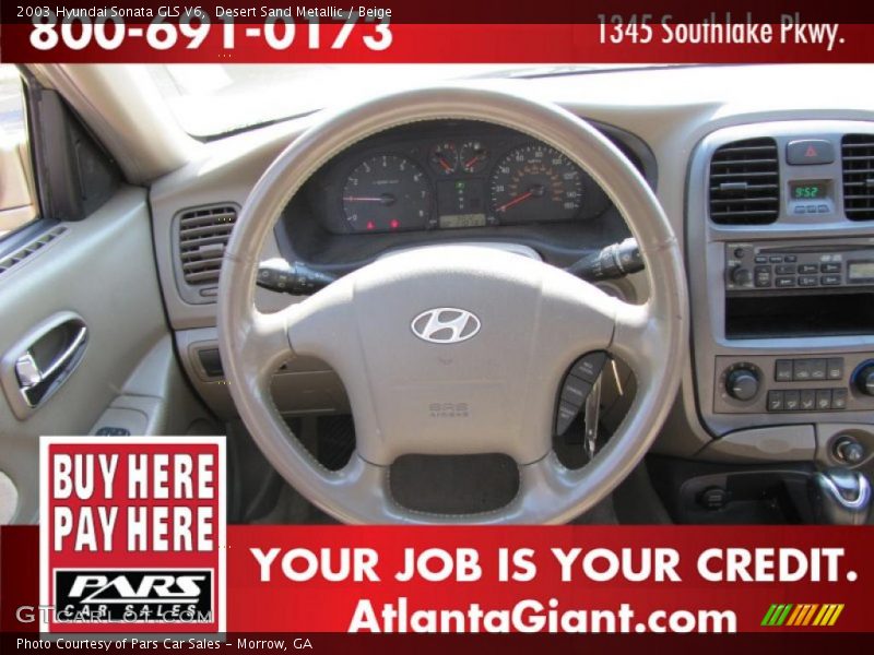 Desert Sand Metallic / Beige 2003 Hyundai Sonata GLS V6