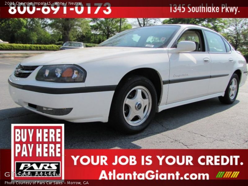 White / Neutral 2001 Chevrolet Impala LS
