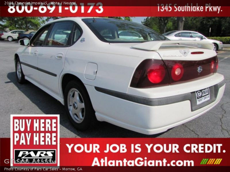 White / Neutral 2001 Chevrolet Impala LS