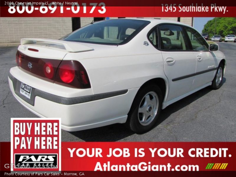 White / Neutral 2001 Chevrolet Impala LS