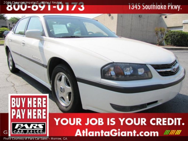 White / Neutral 2001 Chevrolet Impala LS