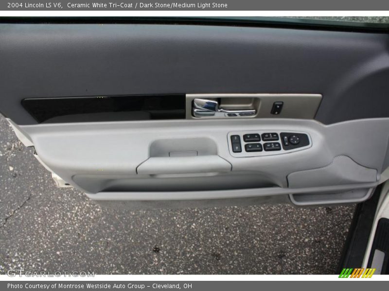 Ceramic White Tri-Coat / Dark Stone/Medium Light Stone 2004 Lincoln LS V6