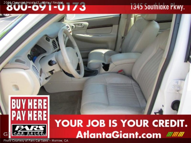 White / Neutral 2001 Chevrolet Impala LS