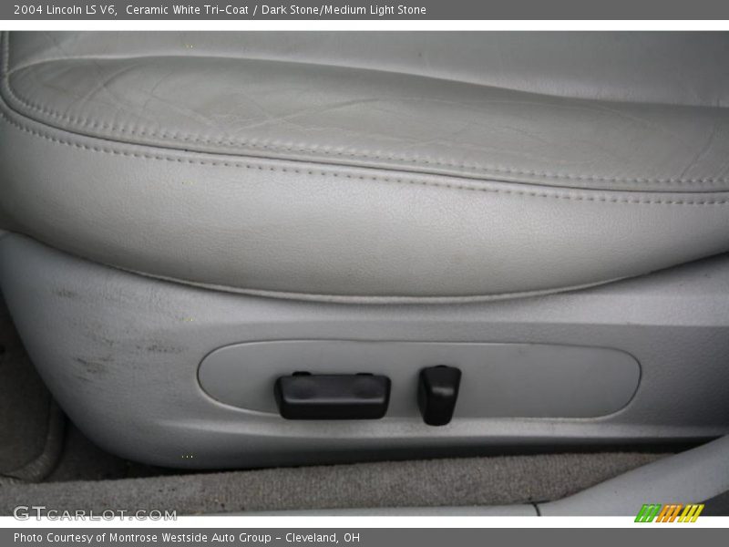 Ceramic White Tri-Coat / Dark Stone/Medium Light Stone 2004 Lincoln LS V6