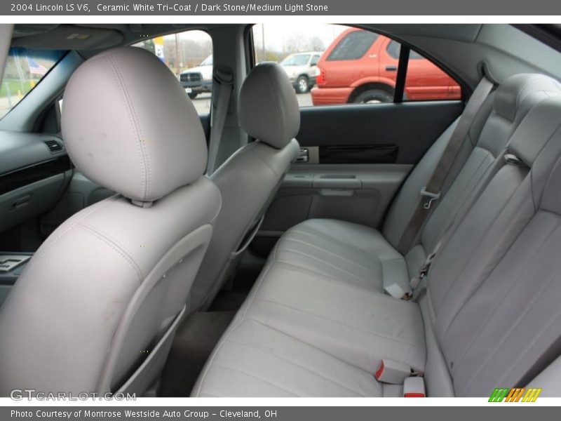 Ceramic White Tri-Coat / Dark Stone/Medium Light Stone 2004 Lincoln LS V6