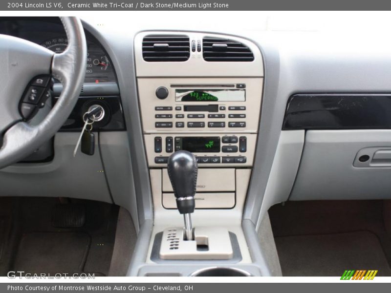 Ceramic White Tri-Coat / Dark Stone/Medium Light Stone 2004 Lincoln LS V6