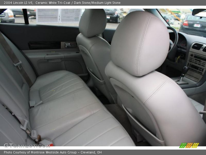 Ceramic White Tri-Coat / Dark Stone/Medium Light Stone 2004 Lincoln LS V6
