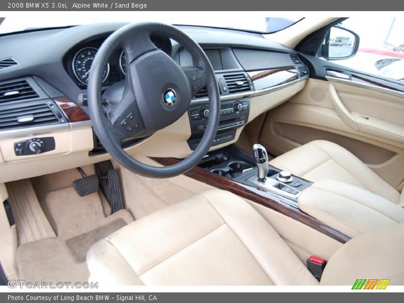 Alpine White / Sand Beige 2008 BMW X5 3.0si