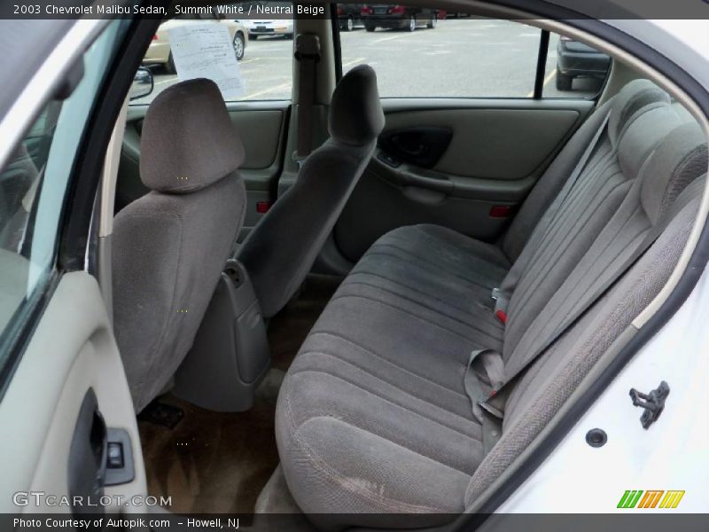 Summit White / Neutral Beige 2003 Chevrolet Malibu Sedan