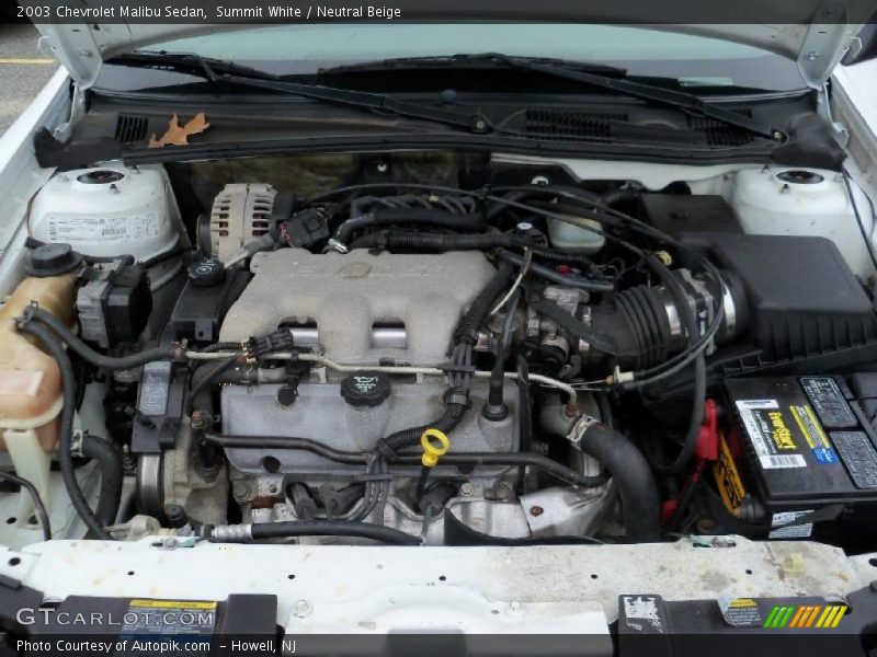 Summit White / Neutral Beige 2003 Chevrolet Malibu Sedan
