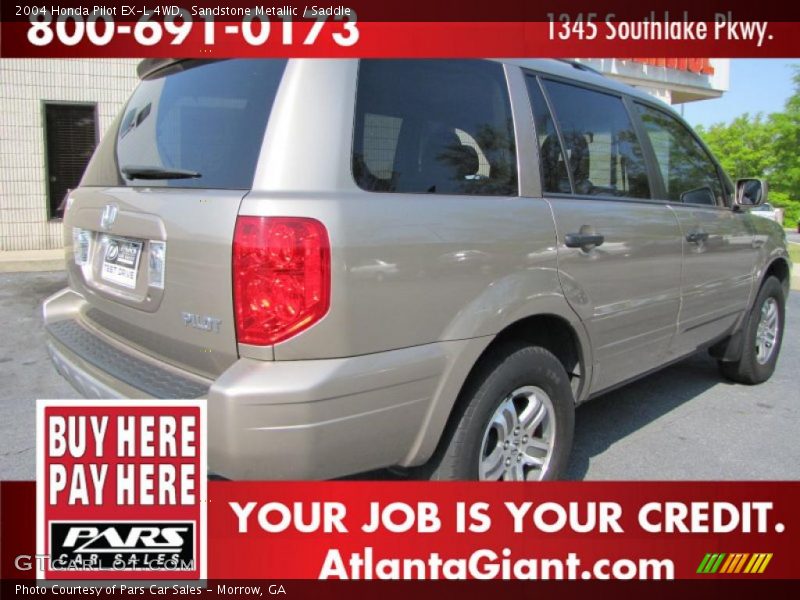 Sandstone Metallic / Saddle 2004 Honda Pilot EX-L 4WD
