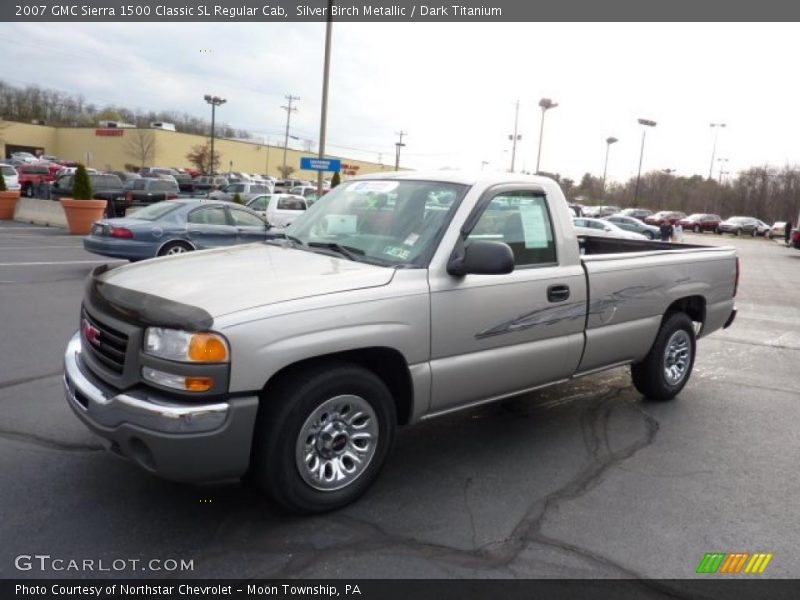 Silver Birch Metallic / Dark Titanium 2007 GMC Sierra 1500 Classic SL Regular Cab