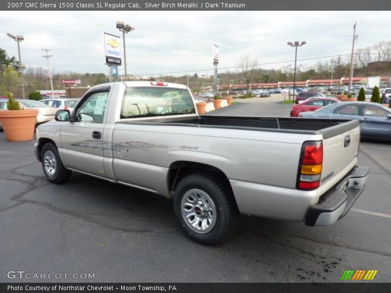 Silver Birch Metallic / Dark Titanium 2007 GMC Sierra 1500 Classic SL Regular Cab