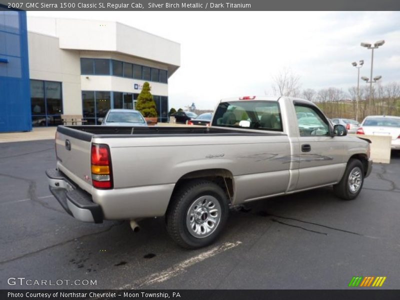 Silver Birch Metallic / Dark Titanium 2007 GMC Sierra 1500 Classic SL Regular Cab