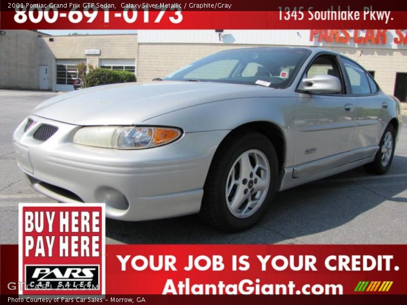Galaxy Silver Metallic / Graphite/Gray 2001 Pontiac Grand Prix GTP Sedan