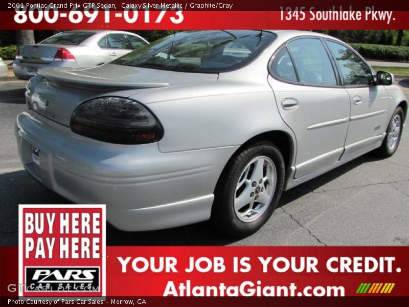 Galaxy Silver Metallic / Graphite/Gray 2001 Pontiac Grand Prix GTP Sedan