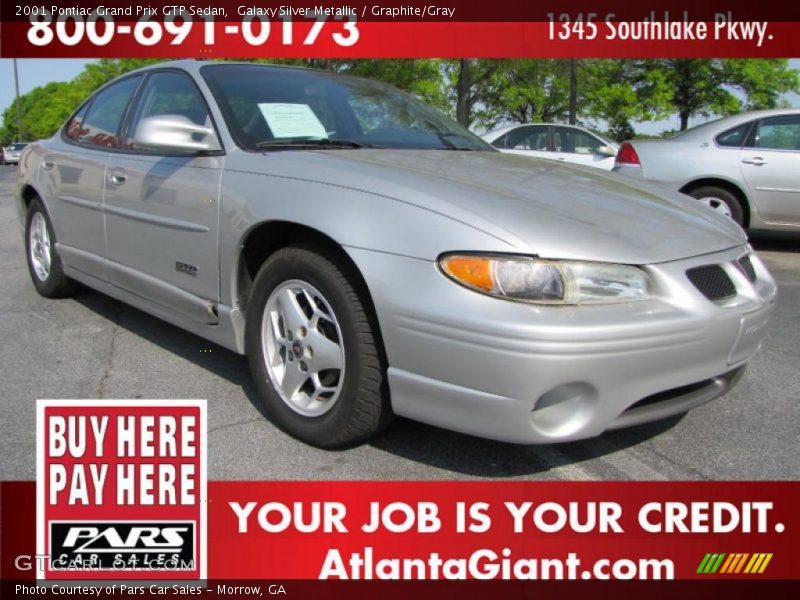 Galaxy Silver Metallic / Graphite/Gray 2001 Pontiac Grand Prix GTP Sedan