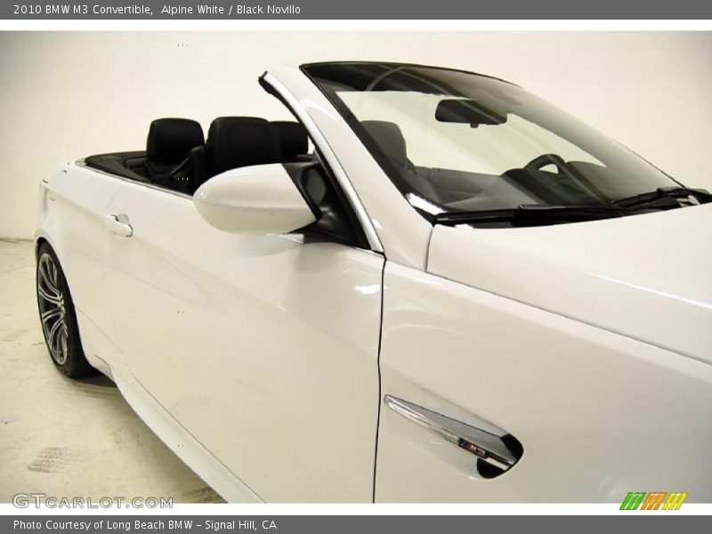 Alpine White / Black Novillo 2010 BMW M3 Convertible