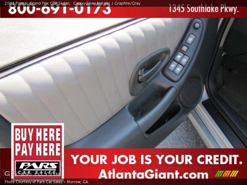 Galaxy Silver Metallic / Graphite/Gray 2001 Pontiac Grand Prix GTP Sedan