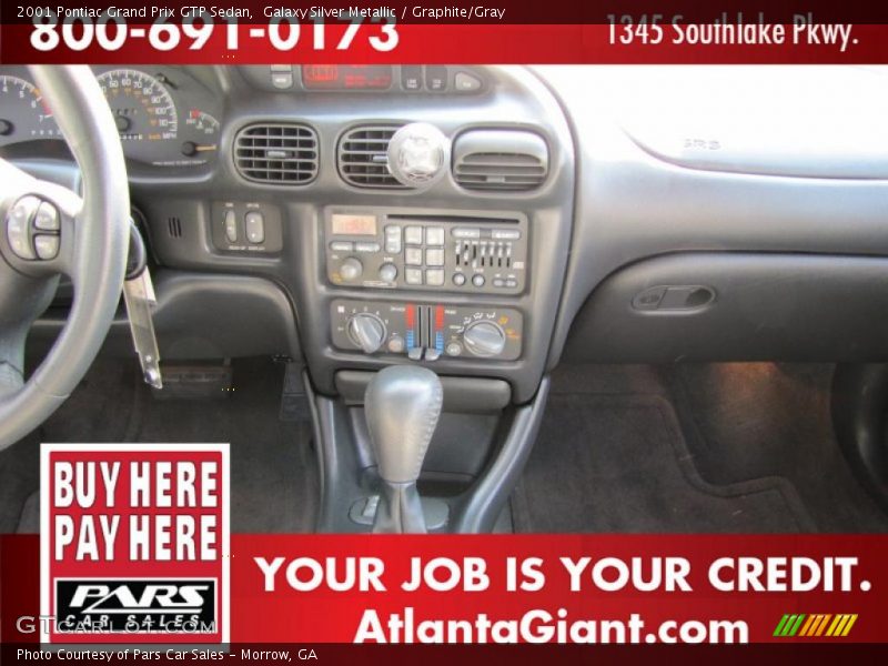 Galaxy Silver Metallic / Graphite/Gray 2001 Pontiac Grand Prix GTP Sedan