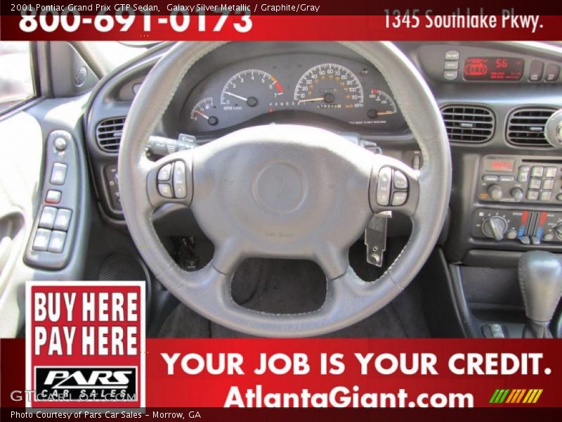 Galaxy Silver Metallic / Graphite/Gray 2001 Pontiac Grand Prix GTP Sedan
