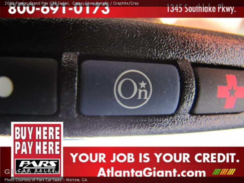 Galaxy Silver Metallic / Graphite/Gray 2001 Pontiac Grand Prix GTP Sedan