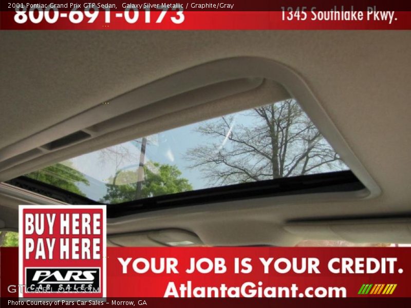 Galaxy Silver Metallic / Graphite/Gray 2001 Pontiac Grand Prix GTP Sedan