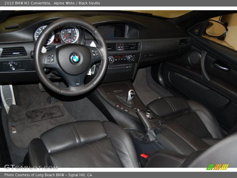 Alpine White / Black Novillo 2010 BMW M3 Convertible