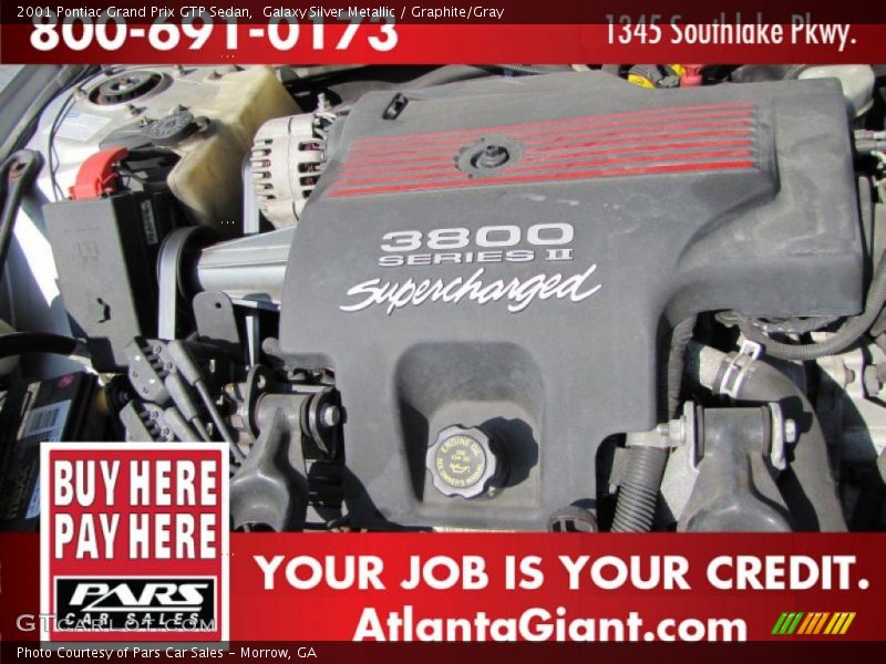 Galaxy Silver Metallic / Graphite/Gray 2001 Pontiac Grand Prix GTP Sedan