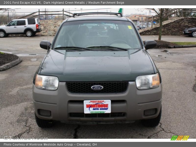 Dark Highland Green Metallic / Medium Parchment Beige 2001 Ford Escape XLS V6