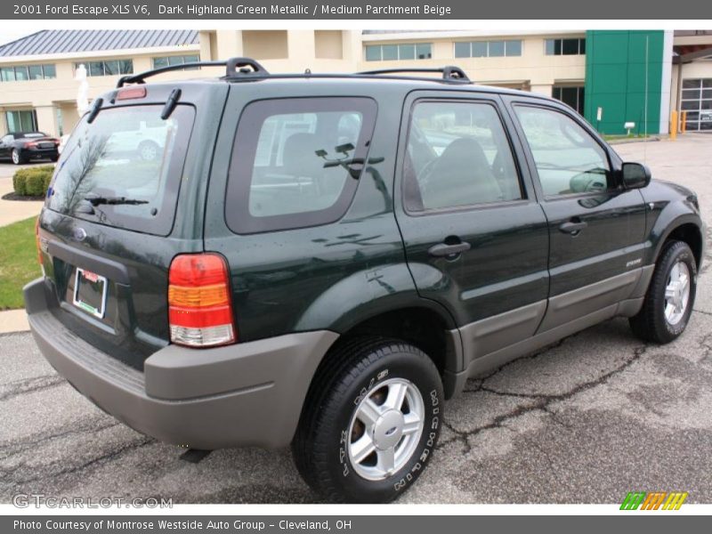 Dark Highland Green Metallic / Medium Parchment Beige 2001 Ford Escape XLS V6