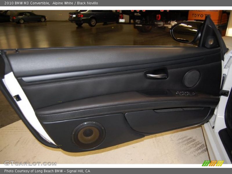 Alpine White / Black Novillo 2010 BMW M3 Convertible