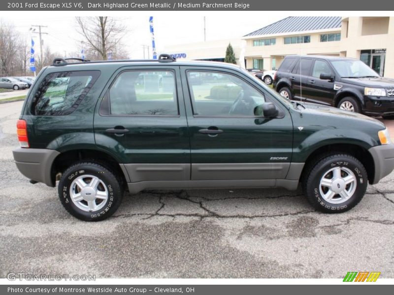 Dark Highland Green Metallic / Medium Parchment Beige 2001 Ford Escape XLS V6