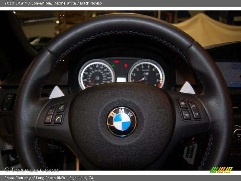 Alpine White / Black Novillo 2010 BMW M3 Convertible