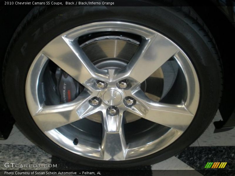Black / Black/Inferno Orange 2010 Chevrolet Camaro SS Coupe