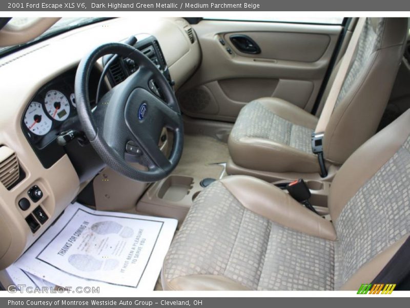  2001 Escape XLS V6 Medium Parchment Beige Interior