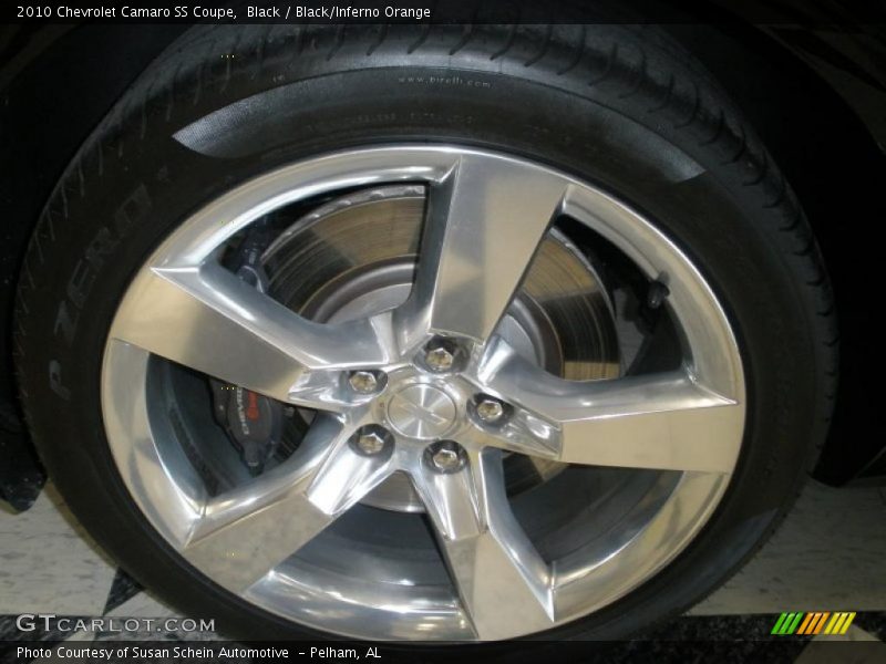 Black / Black/Inferno Orange 2010 Chevrolet Camaro SS Coupe