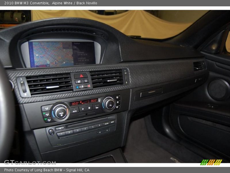 Alpine White / Black Novillo 2010 BMW M3 Convertible