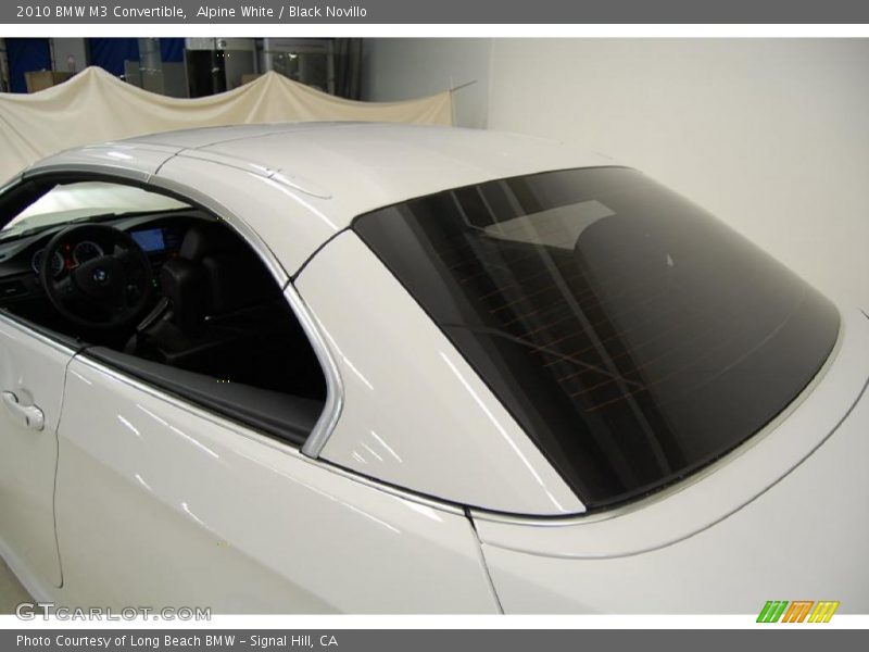 Alpine White / Black Novillo 2010 BMW M3 Convertible