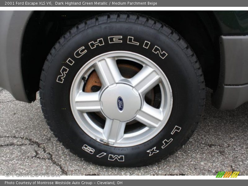 Dark Highland Green Metallic / Medium Parchment Beige 2001 Ford Escape XLS V6