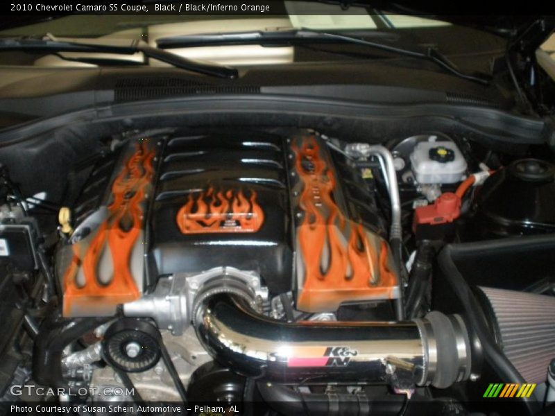 Black / Black/Inferno Orange 2010 Chevrolet Camaro SS Coupe