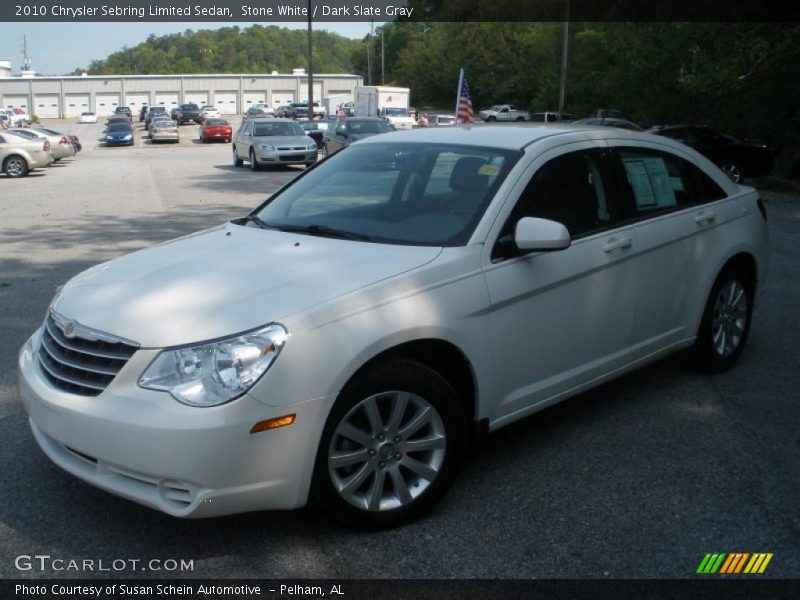 Stone White / Dark Slate Gray 2010 Chrysler Sebring Limited Sedan