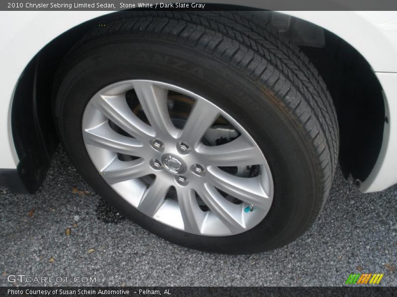 Stone White / Dark Slate Gray 2010 Chrysler Sebring Limited Sedan