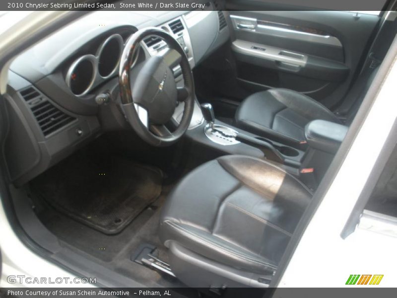 Stone White / Dark Slate Gray 2010 Chrysler Sebring Limited Sedan