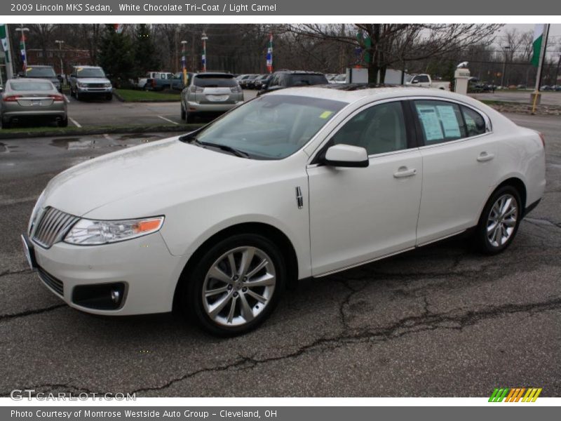 White Chocolate Tri-Coat / Light Camel 2009 Lincoln MKS Sedan